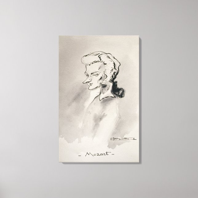 Wolfgang Amadeus Mozart Canvastryck (Framsida)