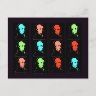 Wolfgang Amadeus Mozart Collage Vykort