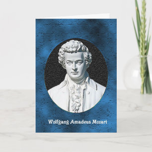 Wolfgang Amadeus Mozart hälsningkort Kort