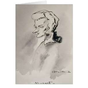 Wolfgang Amadeus Mozart Hälsningskort