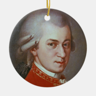 Wolfgang Amadeus Mozart Julgransprydnad Keramik