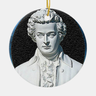 Wolfgang Amadeus Mozart julprydnad Julgransprydnad Keramik