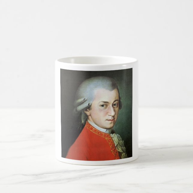 Wolfgang Amadeus Mozart Kaffemugg (Center)