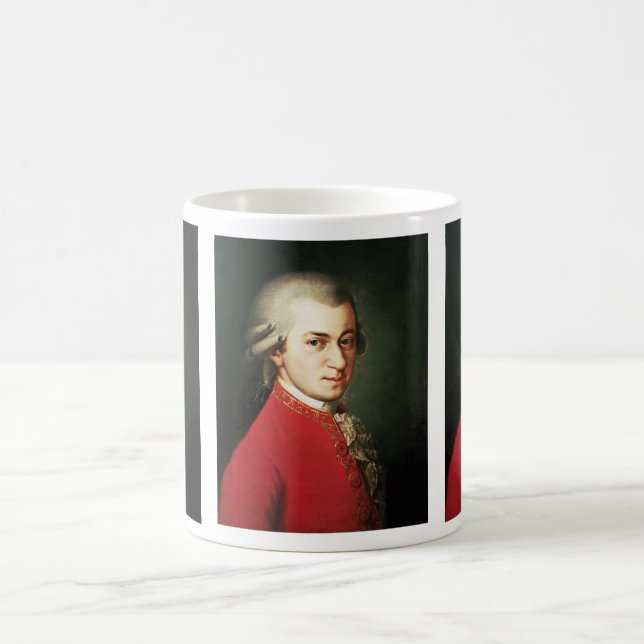 Wolfgang Amadeus Mozart Kaffemugg (Center)