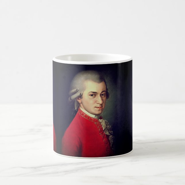 Wolfgang Amadeus Mozart Kaffemugg (Center)