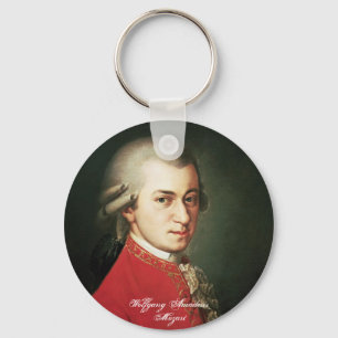 Wolfgang Amadeus Mozart Keychain Nyckelring