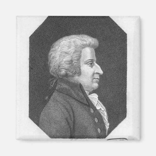 Wolfgang Amadeus Mozart Magnet (Framsidan)
