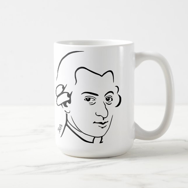 Wolfgang Amadeus Mozart mugg (Höger)