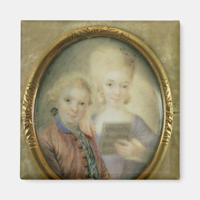 Wolfgang Amadeus Mozart och hans syster Magnet (Framsidan)