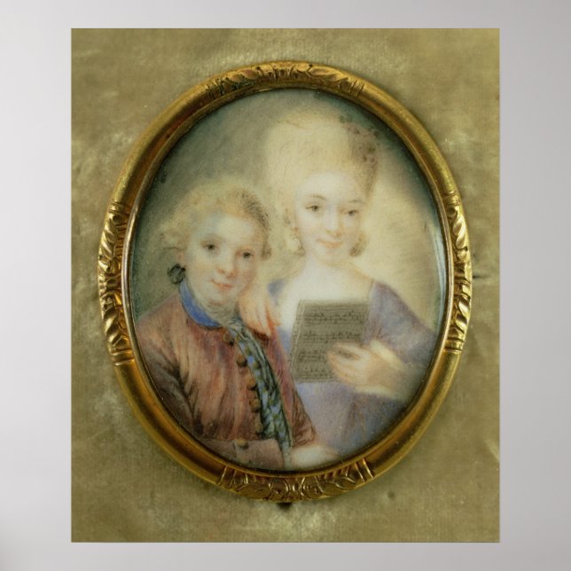 Wolfgang Amadeus Mozart och hans syster Poster (Framsidan)