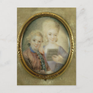 Wolfgang Amadeus Mozart och hans syster Vykort