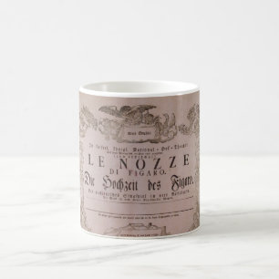 ♥ Wolfgang Amadeus Mozart Oper Le nozze di Figar Kaffemugg