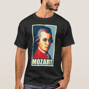 Wolfgang Amadeus Mozart Pop Art T Shirt