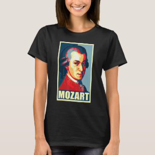 Wolfgang Amadeus Mozart Pop Art T Shirt