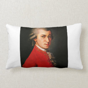 Wolfgang Amadeus Mozart porträtt Lumbarkudde