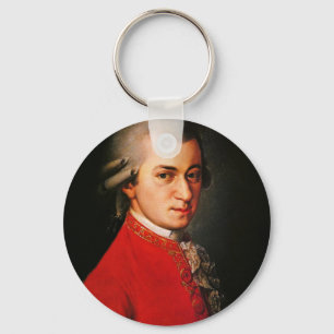Wolfgang Amadeus Mozart porträtt Nyckelring