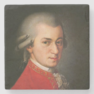 Wolfgang Amadeus Mozart porträtt Underlägg Sten