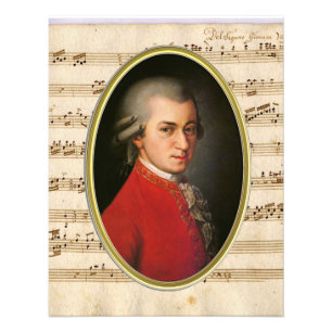 Wolfgang Amadeus Mozart Porträtt Utvidgning Fototryck