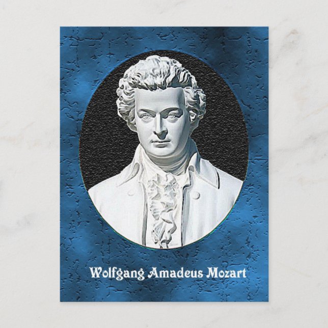 Wolfgang Amadeus Mozart Postcard Vykort (Framsida)