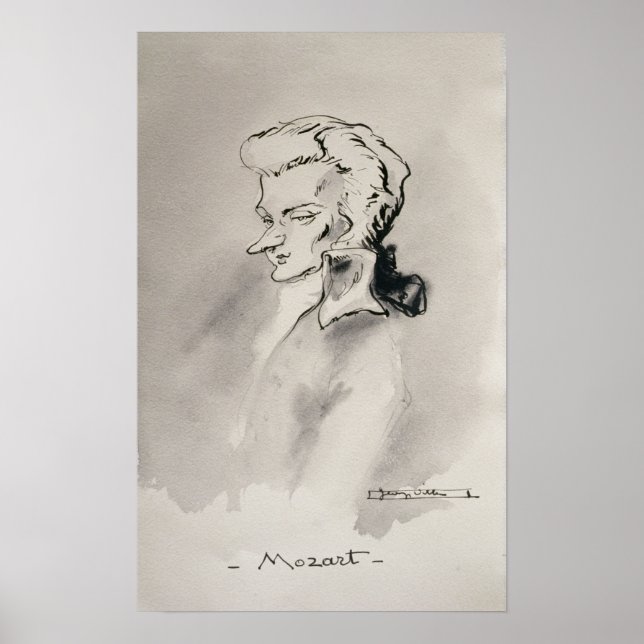 Wolfgang Amadeus Mozart Poster (Framsidan)