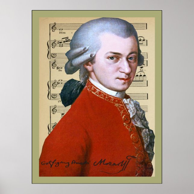 Wolfgang Amadeus Mozart Poster (Framsidan)