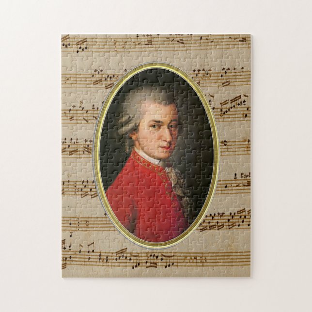 Wolfgang Amadeus Mozart Puzzle Pussel (Vertikal)