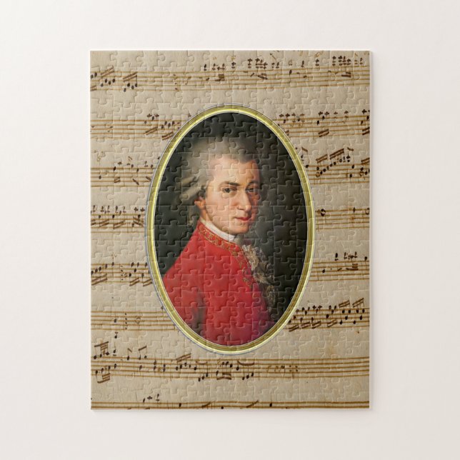 Wolfgang Amadeus Mozart Puzzle Pussel (Vertikal)