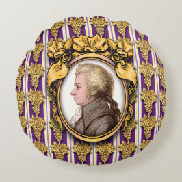 Wolfgang Amadeus Mozart Rund Kudde