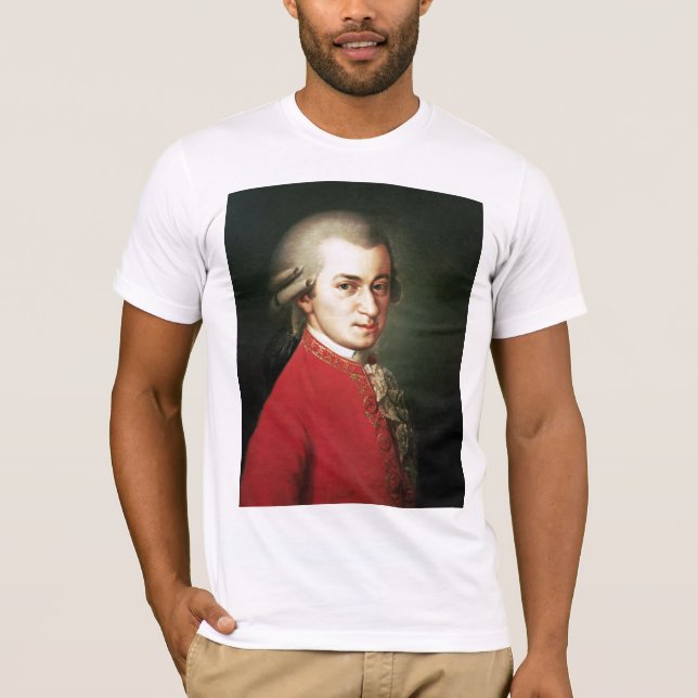 Wolfgang Amadeus Mozart skjorta Tee (Framsida)