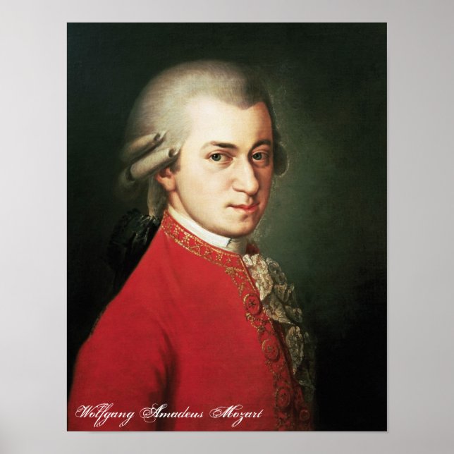 Wolfgang Amadeus Mozart Skriv ut Poster (Framsidan)