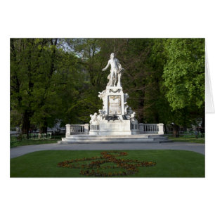 Wolfgang Amadeus Mozart Statue Hälsningskort