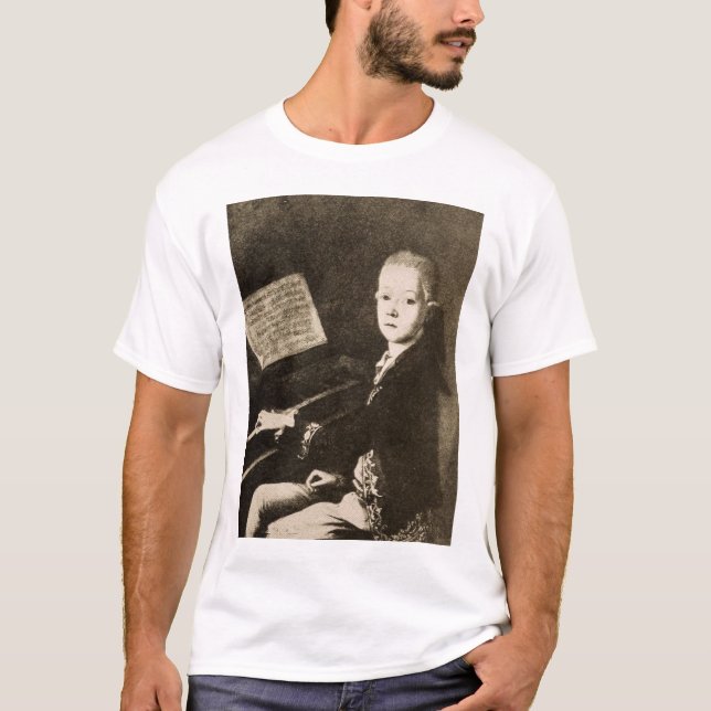 Wolfgang Amadeus Mozart T-shirt (Framsida)