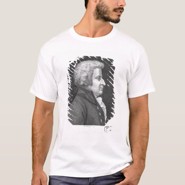 Wolfgang Amadeus Mozart Tee Shirt (Framsida)