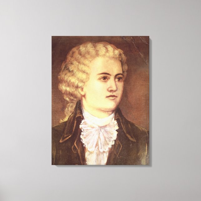 Wolfgang Amadeus Mozart under hans vistelse Canvastryck (Framsida)