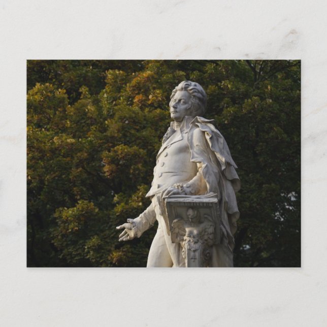 Wolfgang Amadeus Mozart Vykort (Framsida)