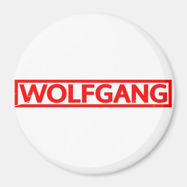 Wolfgang Frimärke Magnet (Framsidan)