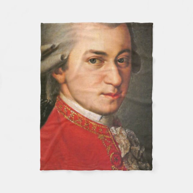 Wolfgang Mozart Fleecefilt (Framsidan)