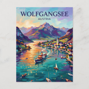 Wolfgangsee Österrike Vykort