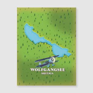 Wolfgangsee Sjö Österrike sjö karta