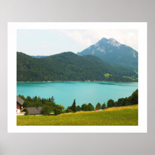 Wolfgangsee sjö poster