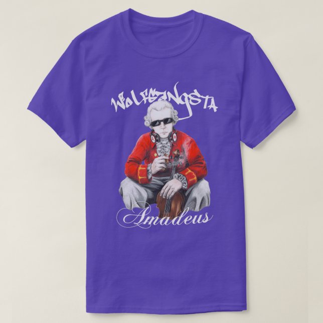 Wolfgangsta Amadeus vit skrift T Shirt (Design framsida)