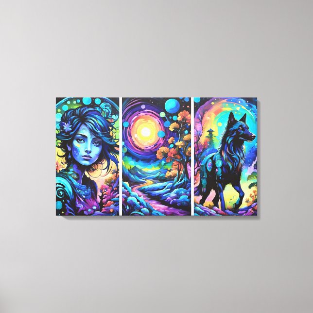 WolfGirl Canvastryck (Framsida)