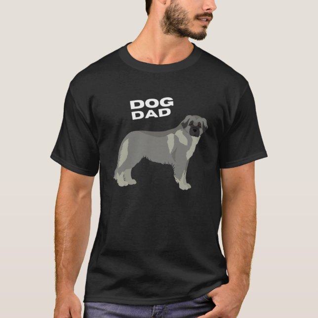 Wolfgray Estrela Mountain Dog Dad T Shirt (Framsida)