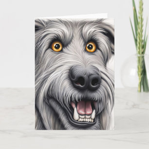 Wolfhound Birthday Humor Kort