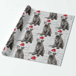 Wolfhound dog Santa Christmas for Dog Lovers Presentpapper