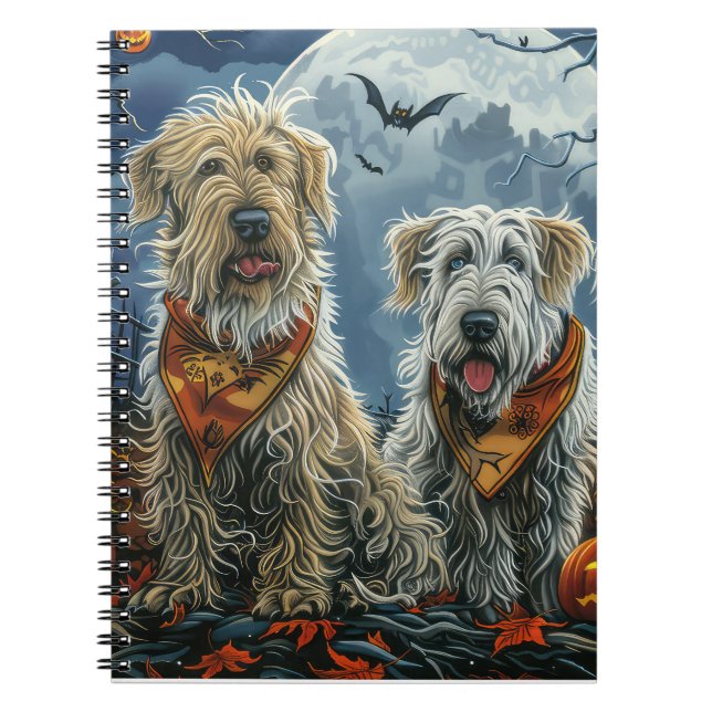 Wolfhound Halloween Spooky Anteckningsbok (Framsidan)