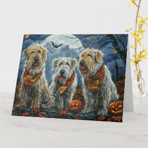Wolfhound Halloween Spooky Kort