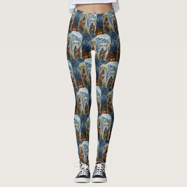 Wolfhound Halloween Spooky Leggings (Framsida)