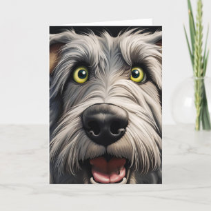 Wolfhound kommer att bli äldre födelsedag Humor Kort