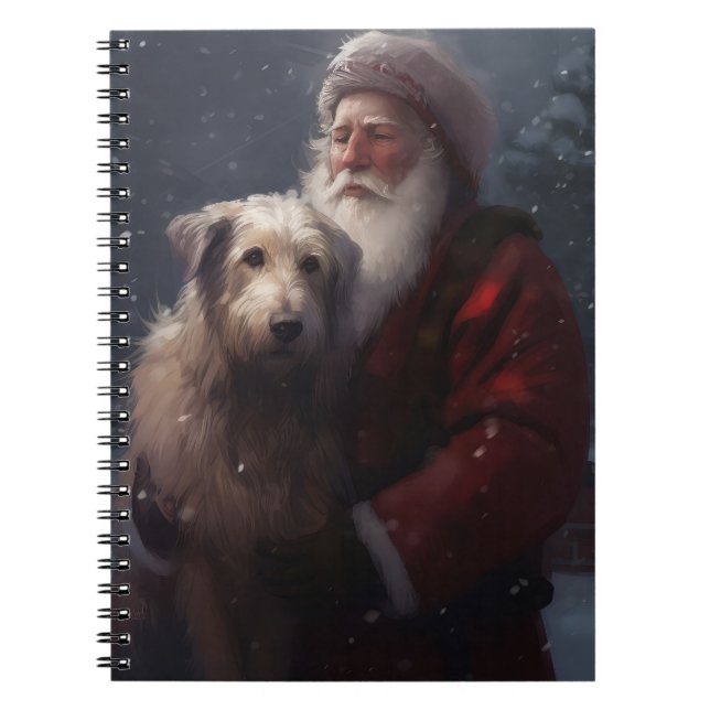 Wolfhound med Jultomten julafton Anteckningsbok (Framsidan)